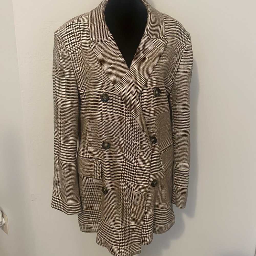 H&M Plaid Blazer Size Small